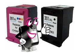 Refilled Druckerpatronen vom Tintenmarkt für HP Tintenstrahldrucker 